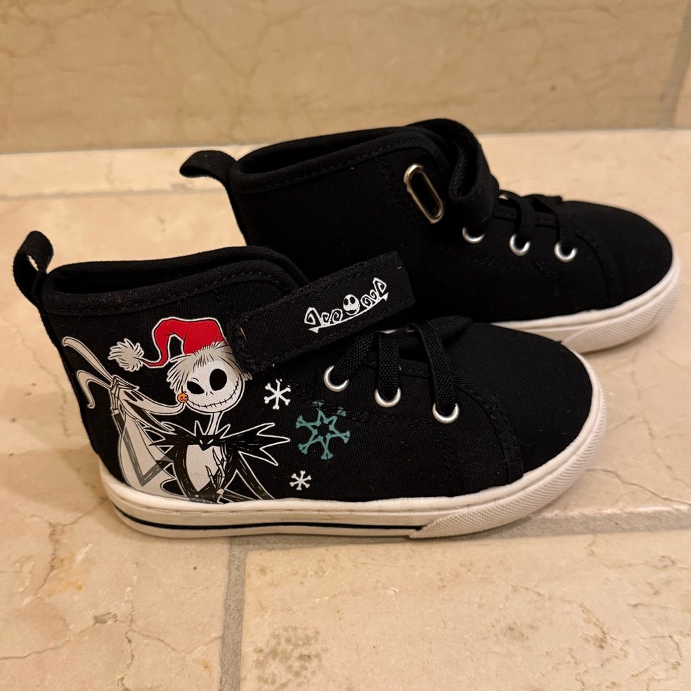 DISNEY toddler The Nightmare Before Christmas high-top sneakers